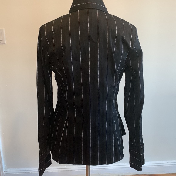 2 H&M Pinstripe Blouses - Picture 9 of 10